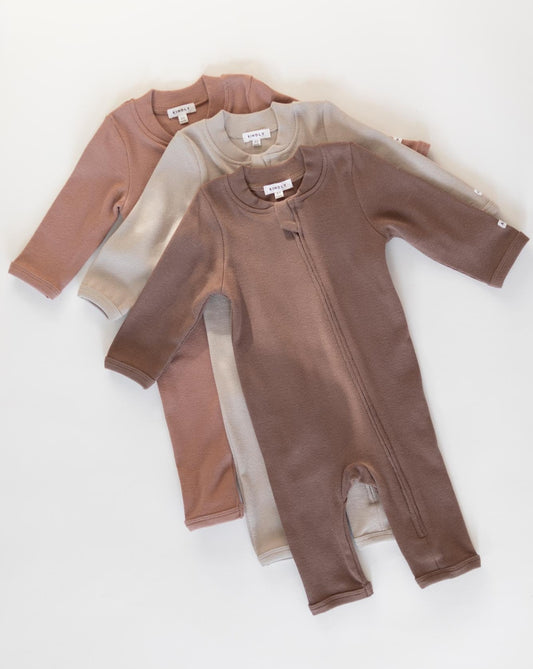ribbed baby sleepsuits