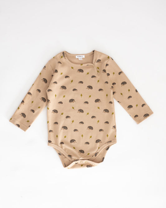 hedgehog baby bodysuit